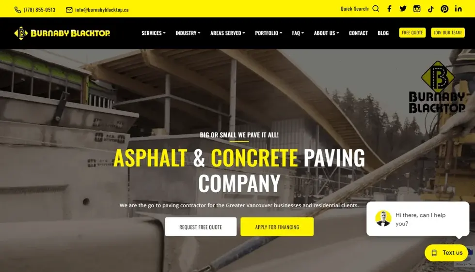 Burnaby Blacktop project screenshot