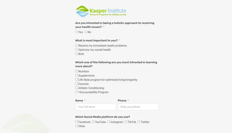 Dr. Joe Kasper project screenshot