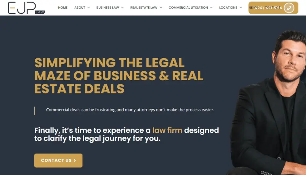 EJP Law Office project screenshot