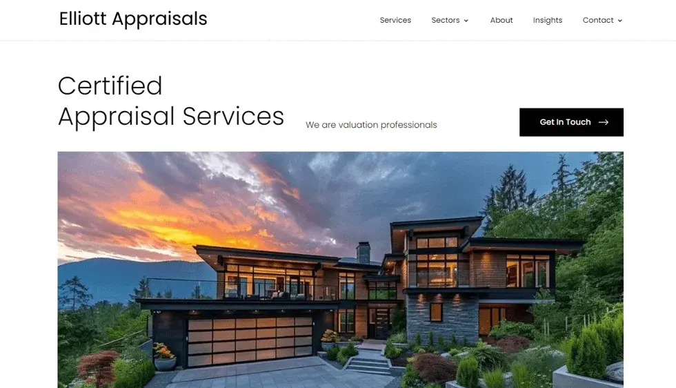 Elliott Appraisals project screenshot