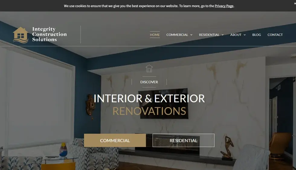 iConstruct website or application screenshot