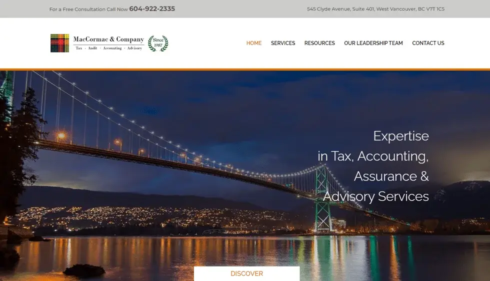 Maccormac project screenshot