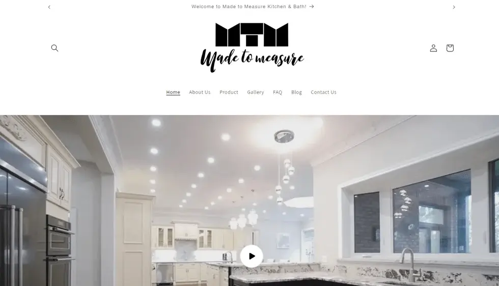 MTM Kitchen and Bath project screenshot