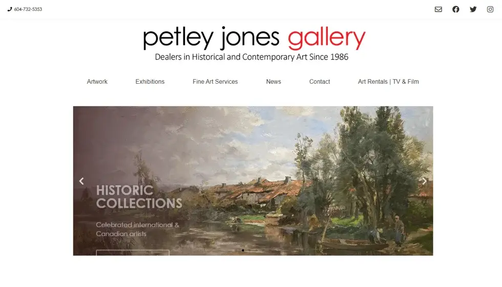 Petley Jones project screenshot