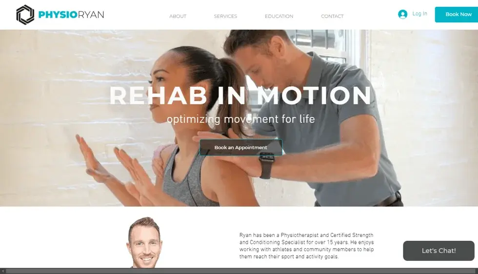 Physio Ryan project screenshot
