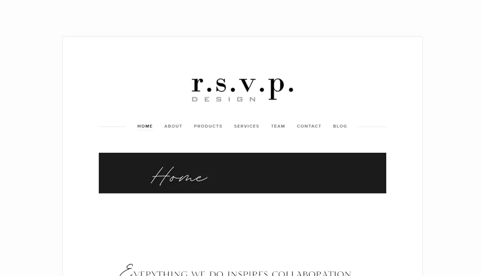 RSVP Design project screenshot