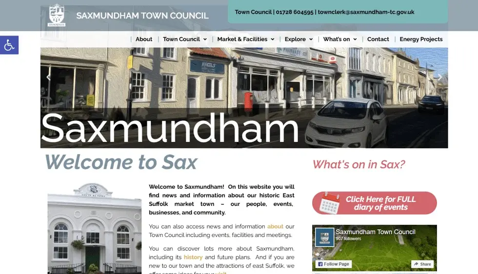 Saxmundham project screenshot