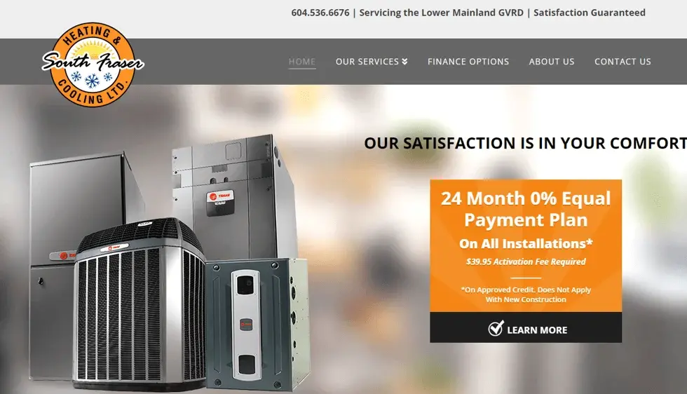 South Fraser Heating project screenshot