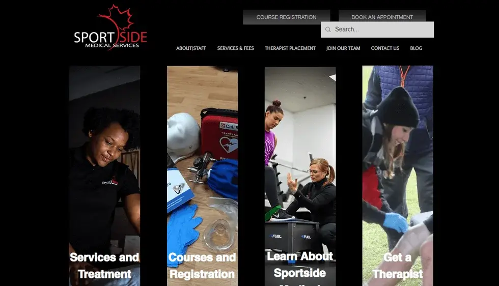 Sportside Medical project screenshot