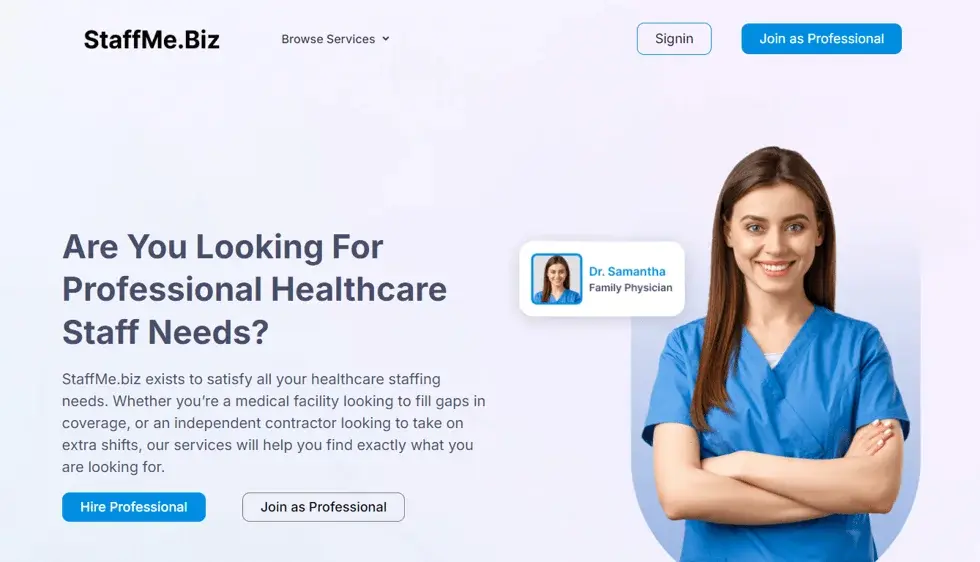 Staff Me project screenshot