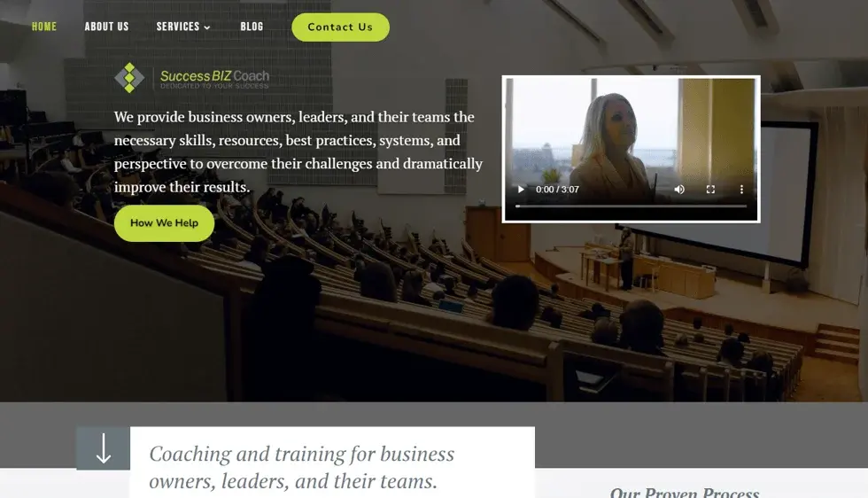 Success Biz Coach project screenshot
