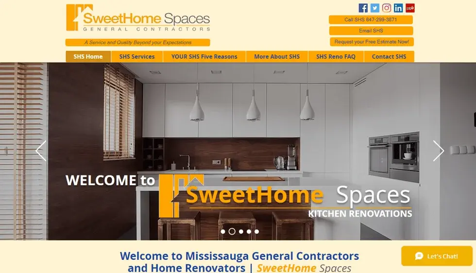 Sweet Home Spaces project screenshot